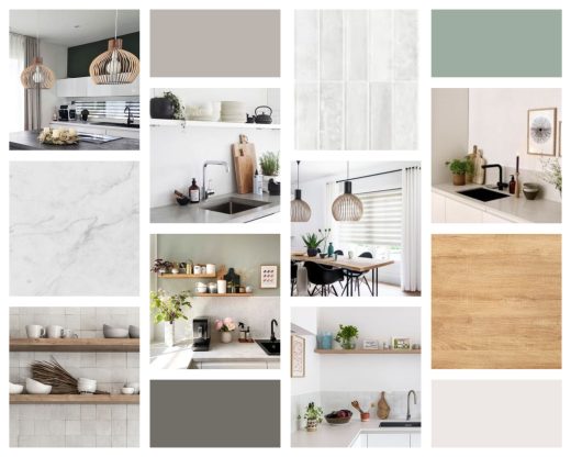Moodboard Cuisine avec green blue FB