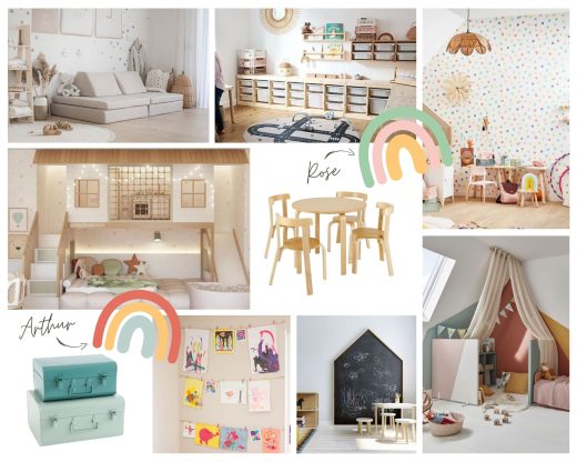 Moodboard Salle de jeux